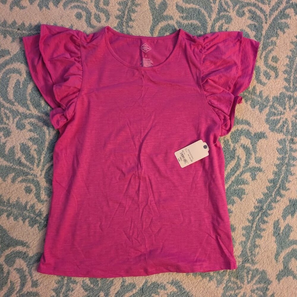 St. John's Bay Flutter Sleeve T-Shirt